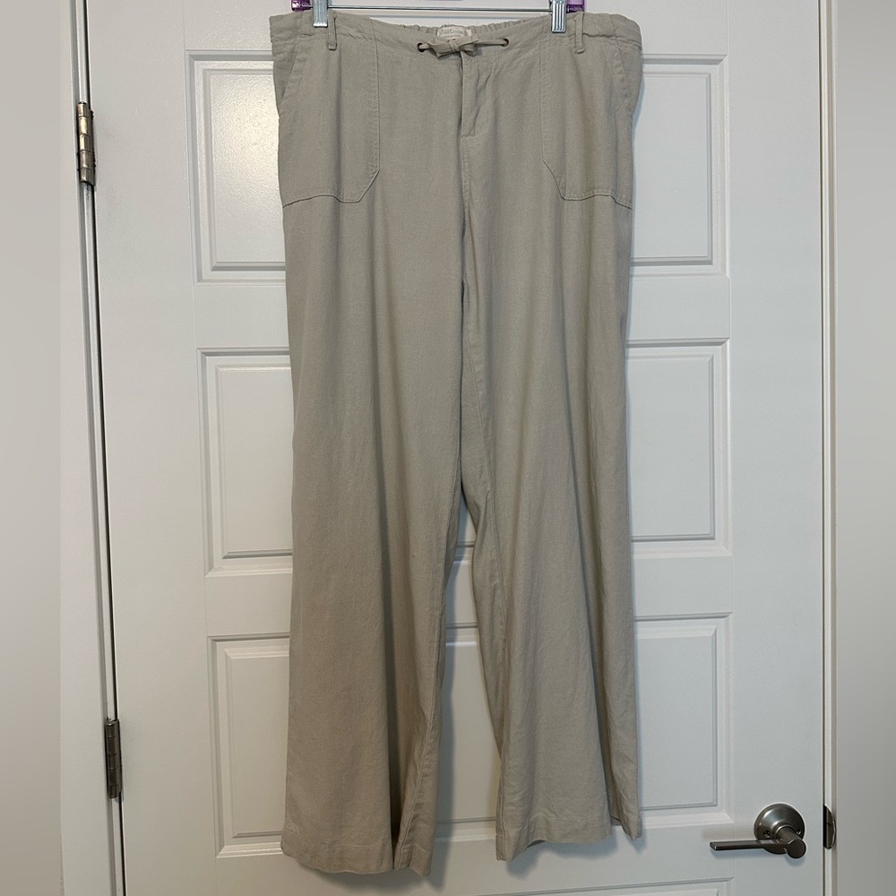 XL Stone Linen Pants